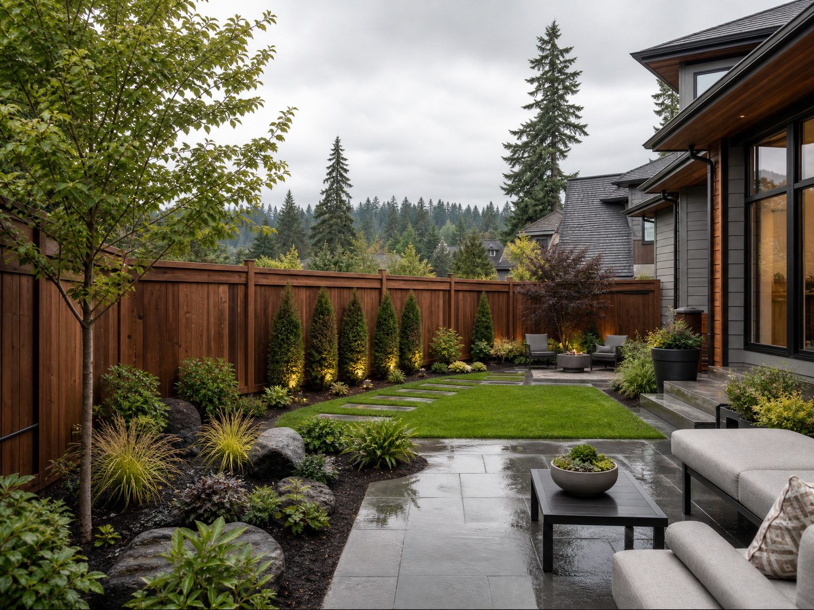 Completed deck project on the Eastside