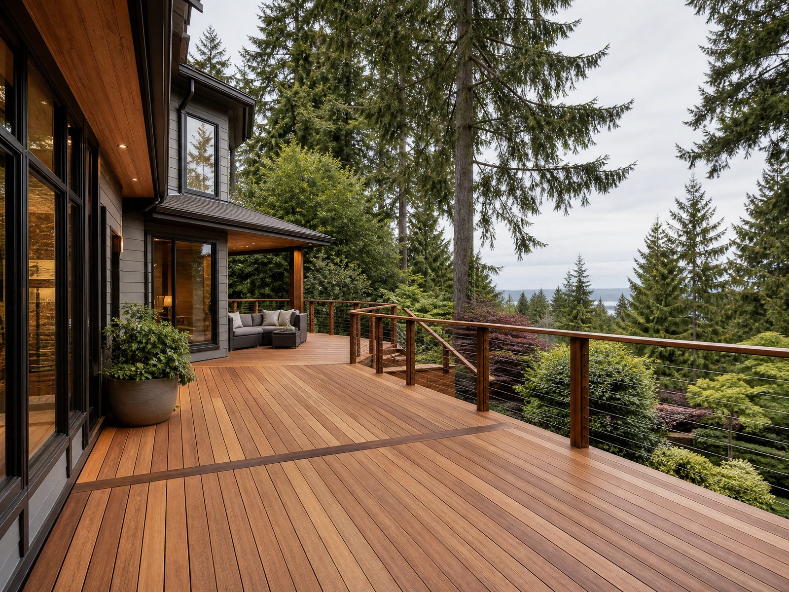 Smooth refinished deck boards